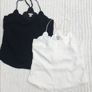 SET OF 2 - J. Crew scalloped cami set